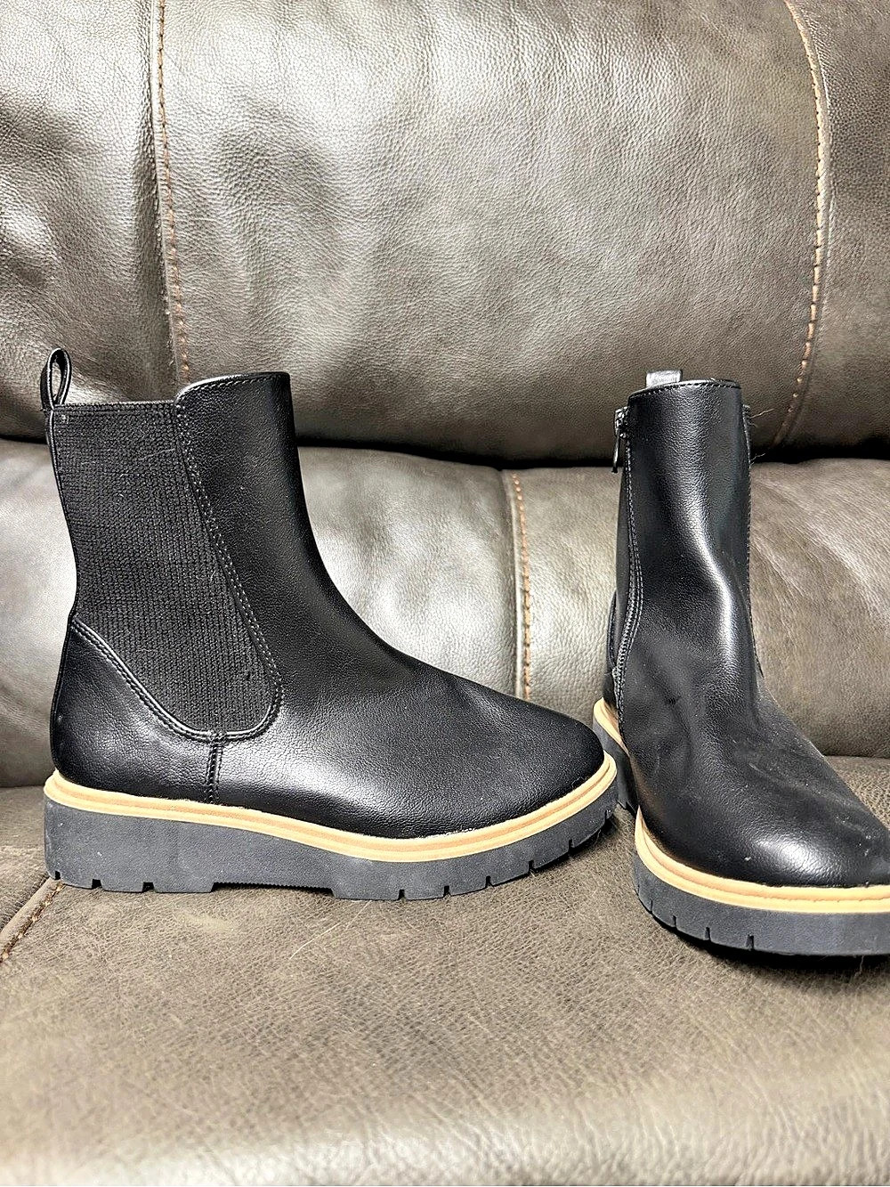 Girls Black Chelsea Ankle Boots